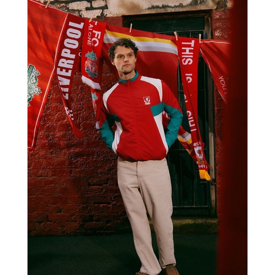 Liverpool Track Jacket 1992/93 - Red - Men's-SoccerKits Hub | Buy Soccer Jerseys Online